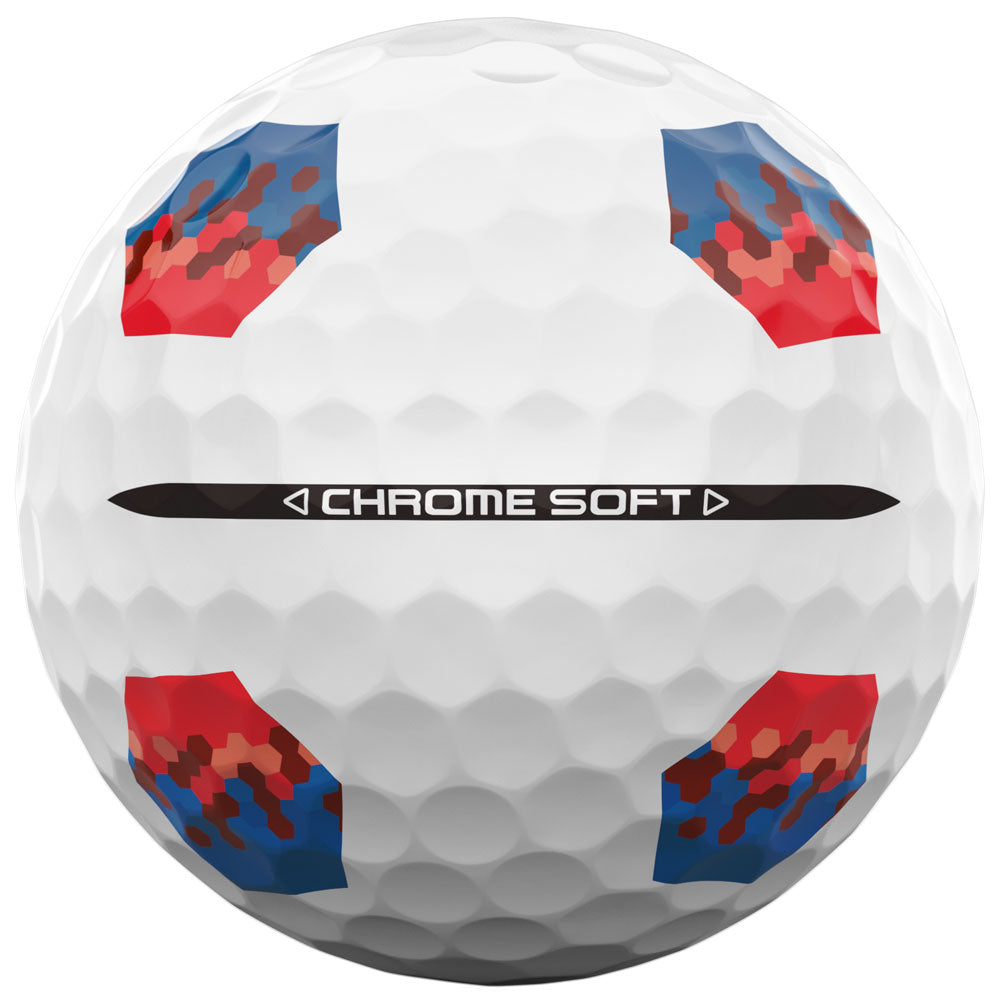 Callaway Chrome Soft TruTrack Golf Balls: White 12-Pack, Enhanced Alignment