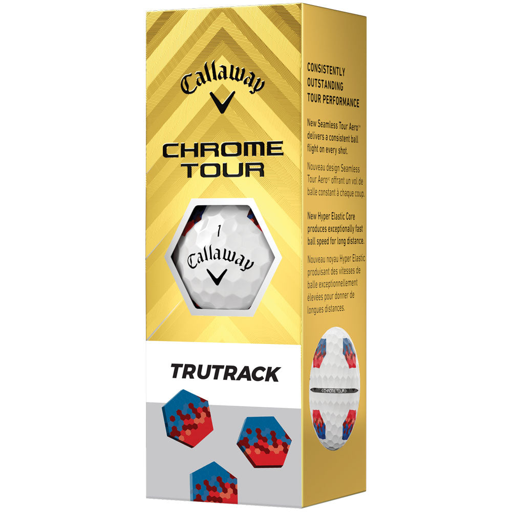 Callaway Chrome Tour TruTrack Golf Balls: Precision, Speed, and Control (12-Pack)