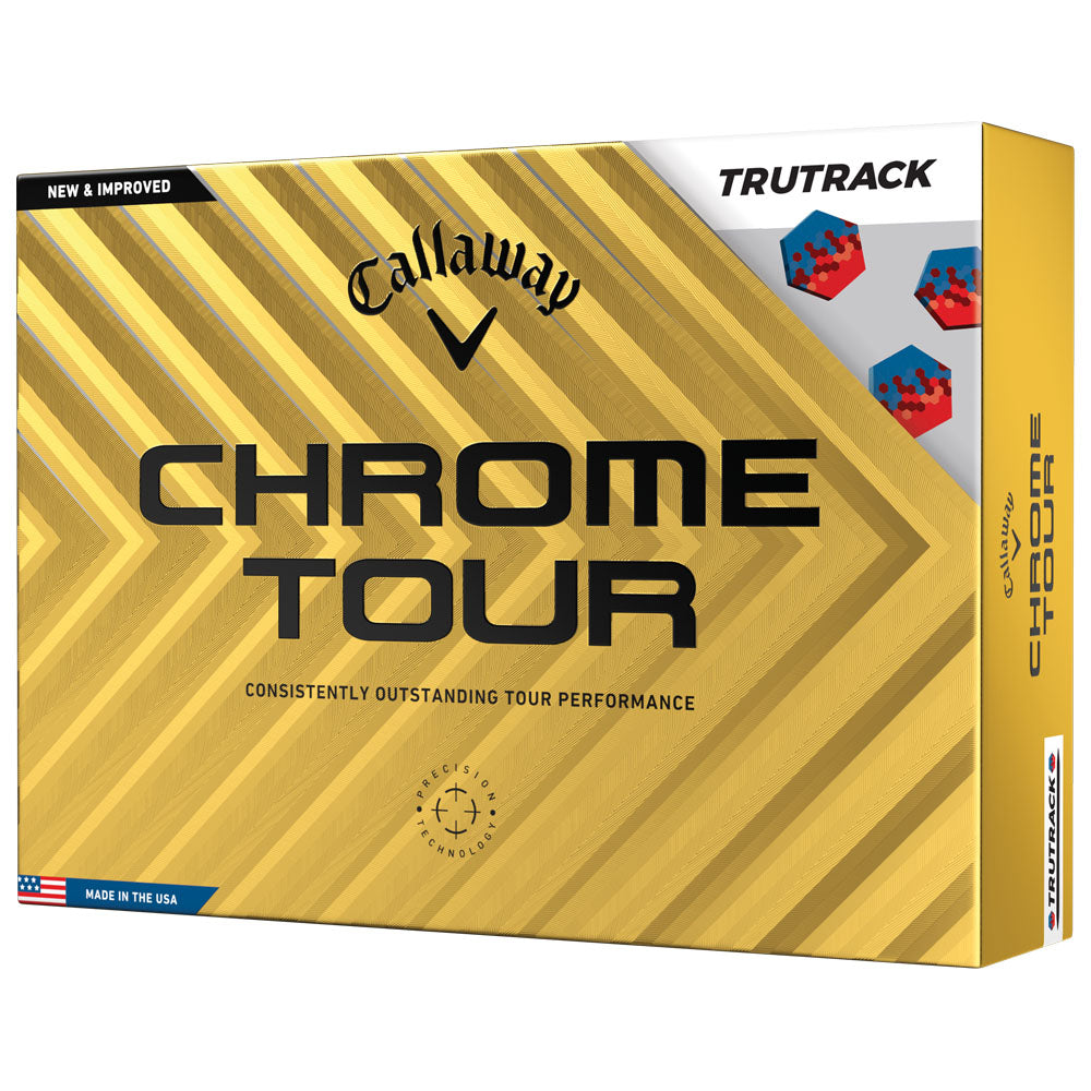 Callaway Chrome Tour TruTrack Golf Balls: Precision, Speed, and Control (12-Pack)
