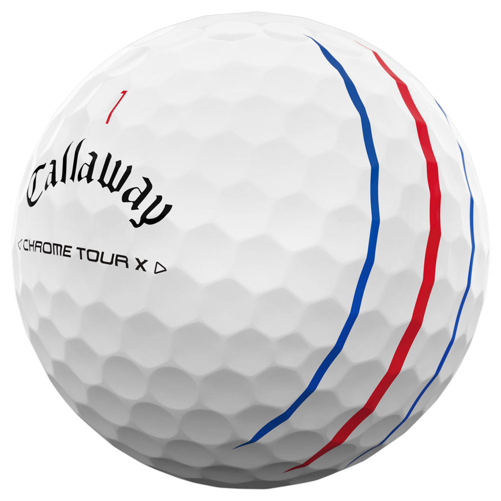 Callaway Chrome Tour X Triple Track Golf Balls 12-Pack: Speed, Control, Alignment