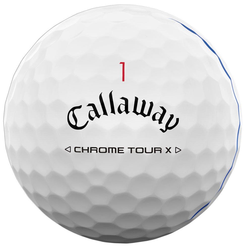 Callaway Chrome Tour X Triple Track Golf Balls 12-Pack: Speed, Control, Alignment