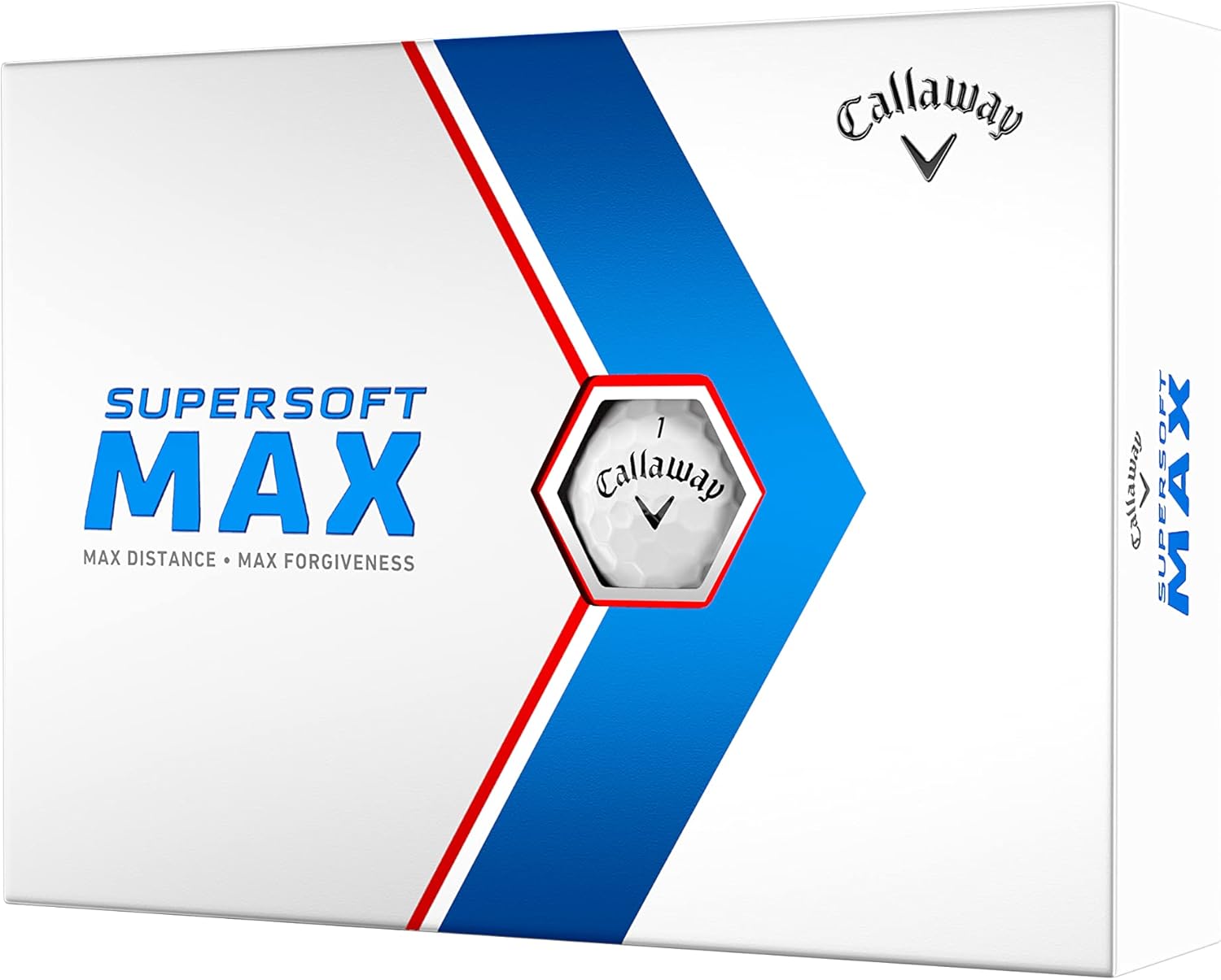 Callaway Supersoft Max Golf Balls - Enhanced Distance, Forgiveness, High Launch