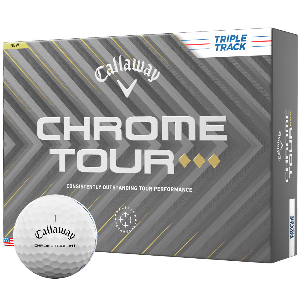 Callaway Chrome Tour TD Golf Balls: Precision Alignment, Speed, Control, 12-Pack