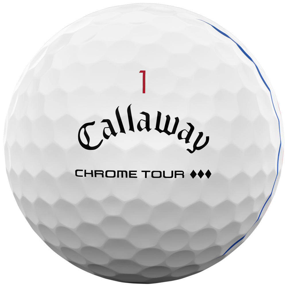 Callaway Chrome Tour TD Golf Balls: Precision Alignment, Speed, Control, 12-Pack