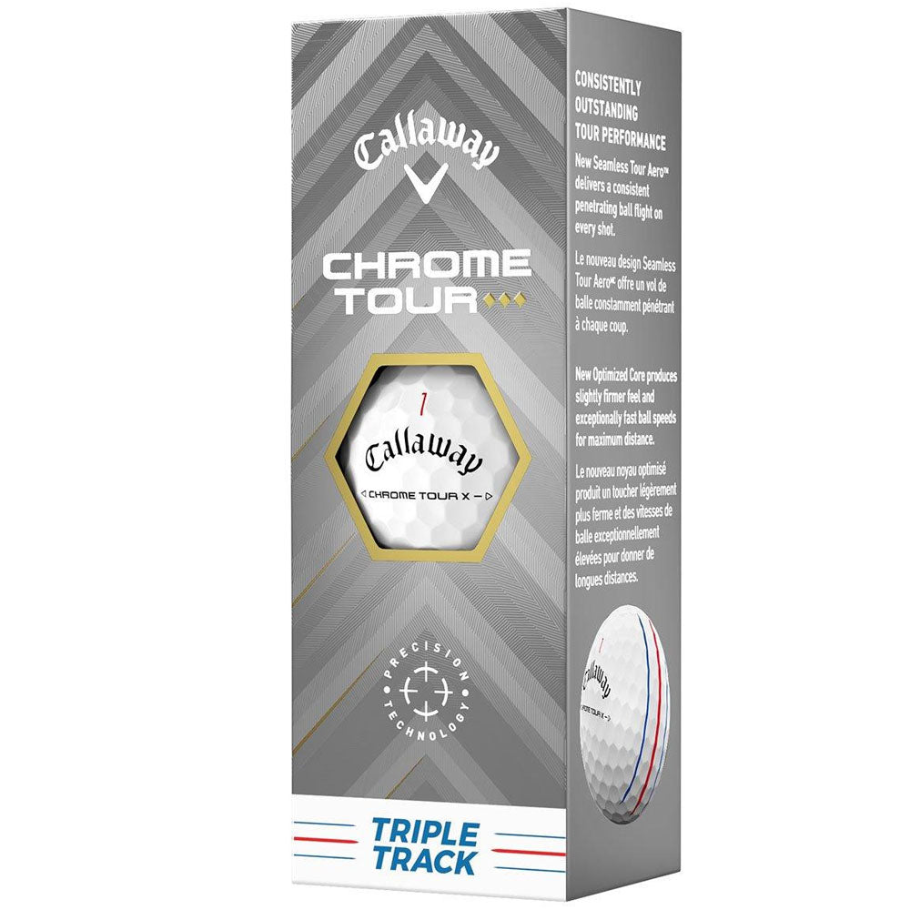 Callaway Chrome Tour TD Golf Balls: Precision Alignment, Speed, Control, 12-Pack
