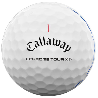 Callaway Chrome Tour X Triple Track Golf Balls 12-Pack: Speed, Control, Alignment