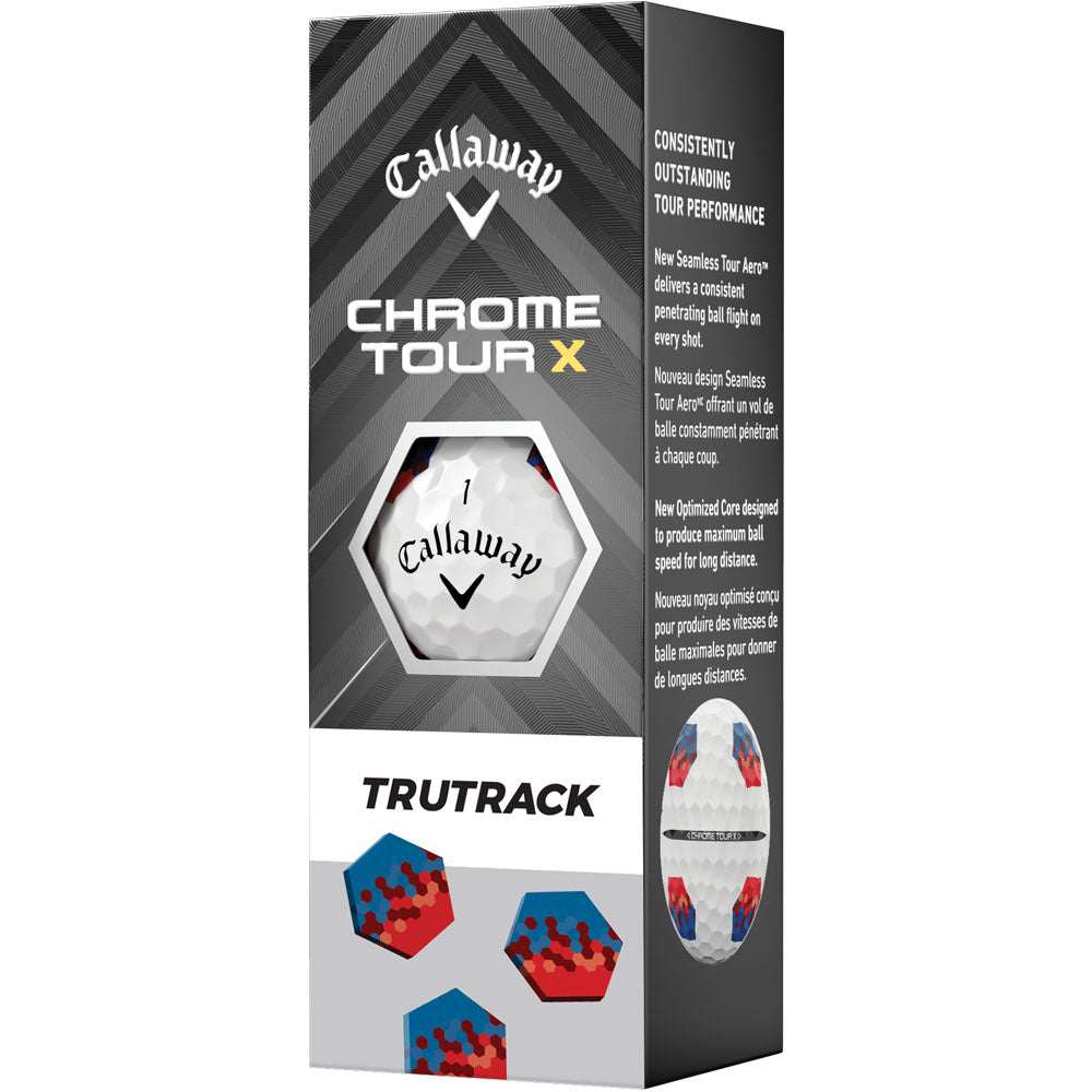 Callaway Chrome Tour X TruTrack Golf Balls: Ultimate Speed, Control, Precision Alignment, 12-Pack