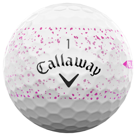 Callaway Supersoft Pink Splatter Golf Balls - 12 Pack - Soft Feel, Long Distance
